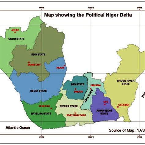 Niger River Delta Map