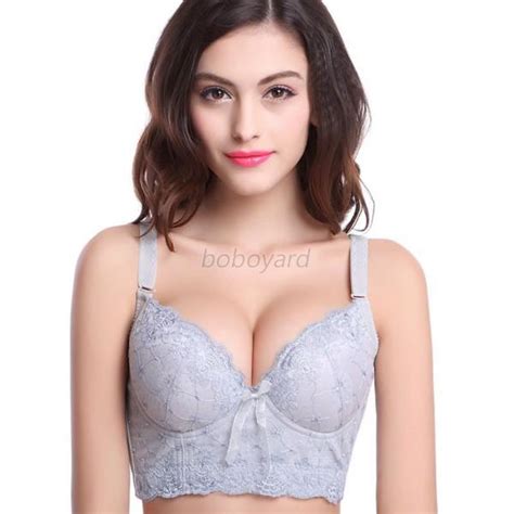 Multi Color Floral Women Lady Push Up Bra Padded Underwire Bra Size 34