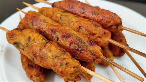 Aloo Chicken Seekh Kabab Starter Recipe Potato Chicken Kebab For