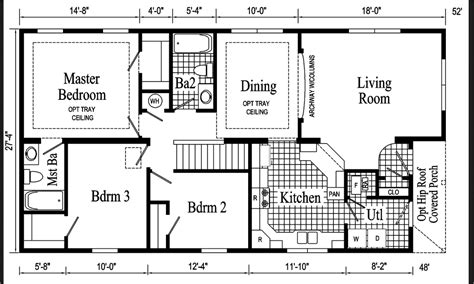 Wide Mobile Home Floor Plans Floorplans Click
