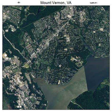 Aerial Photography Map Of Mount Vernon Va Virginia