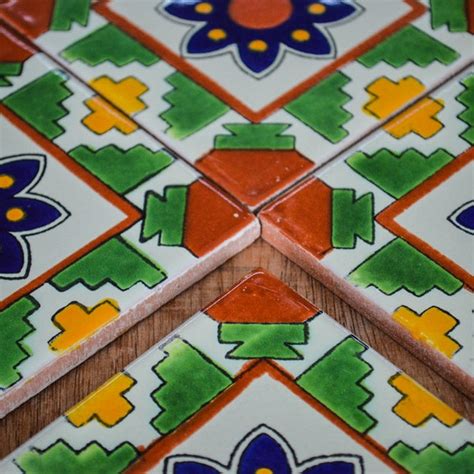 Mexican Tiles 4x4 Etsy Uk