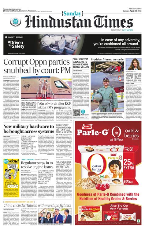 hindustan times delhi april 09 2023 newspaper