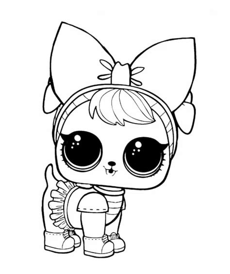 Coloring Pages Of Lol Surprise Dolls 80 Pieces Of Black And White