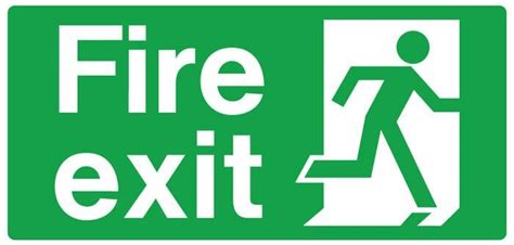 Fire Exit Sign Emergency Fire Exit Signage For Evacuation