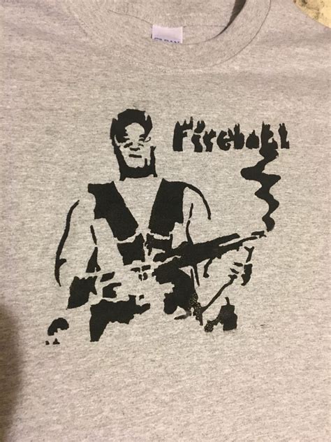 Running Man Fireball T Shirt Etsy