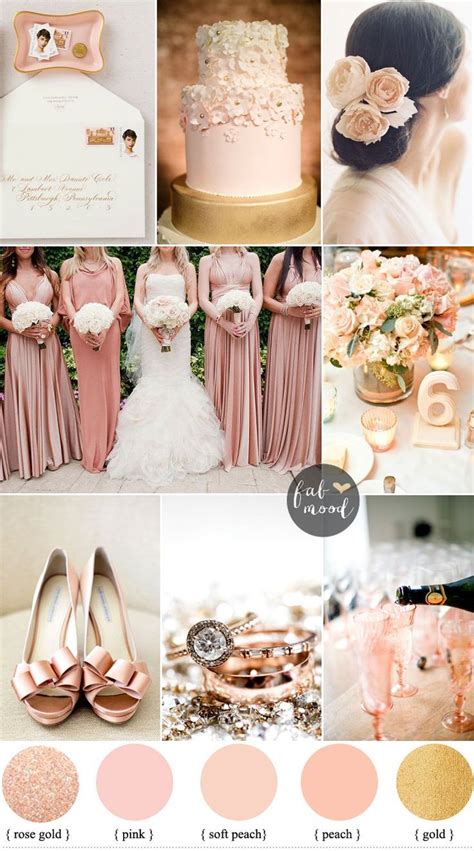 Rose is one of the tertiary colors on the hsv (rgb) color wheel. Blush rose gold and peach wedding Colours { sophisticated ...