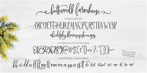 Check Out The Buttermilk Farmhouse Font At Fontspring Farmhouse Font