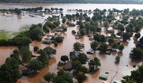 Historic Flooding On The Arkansas River In Oklahoma And