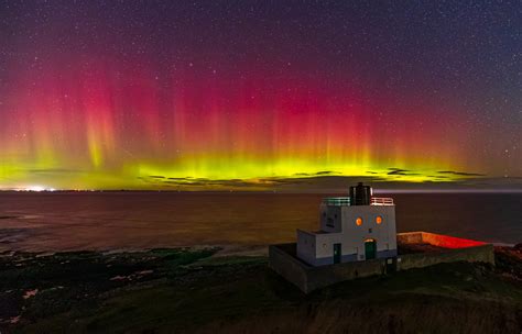 Stunning Show Of Northern Lights Captured In Northumberland And