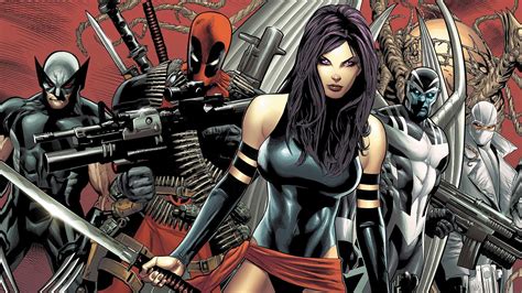 X Force Psylocke Deadpool Wolverine Archangel Fantomex Marvel Comics 4k