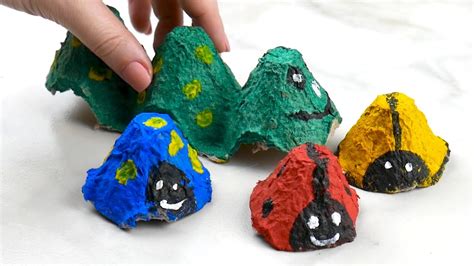 Egg Carton Bugs Recycle Craft For Kids Youtube