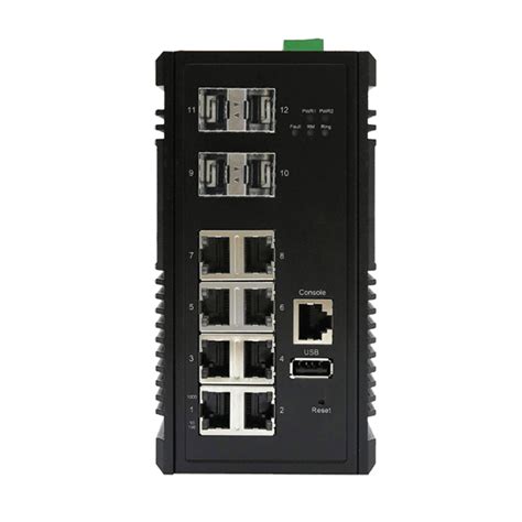 12 Port Managed Layer 2 Ethernet Switch With Gigabit Uplink Ky Msg0804