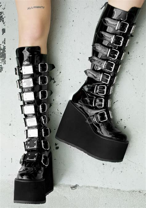 Goth Boots I Want It Black