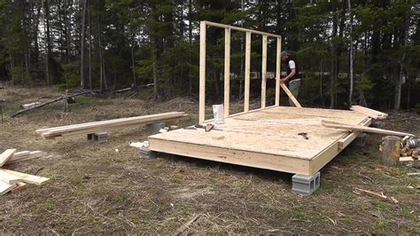 Building A Wall Tent Platform And Internal Frame With A Knee Wall How