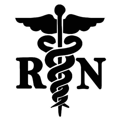 Rn Nurse Medical Emblem Vinyl Sticker