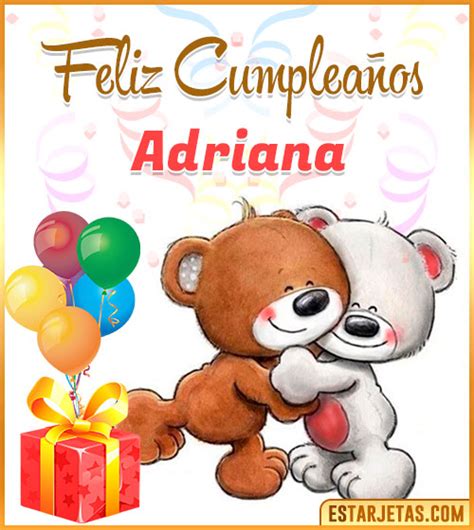 Feliz Cumpleaños Adriana Imágenes  Tarjetas Y Mensajes