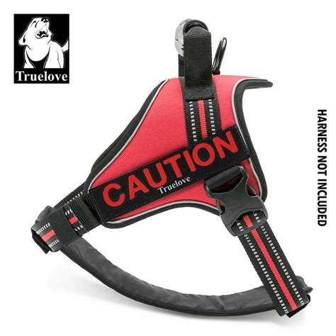 The most common velcro dog patch material is synthetic fiber. Truelove® Harness VeIcro Patch Label Tag Personalised ...