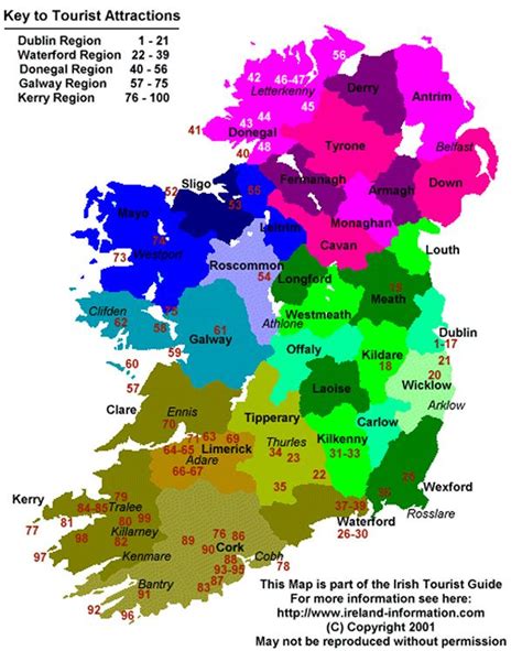 Ireland Maps Free And Dublin Cork Galway