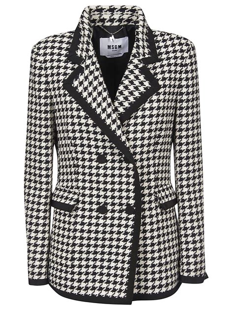 Best Price On The Market At Italist MSGM MSGM Houndstooth Double