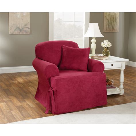 Sure Fit Soft Suede T Cushion Chair Slipcover
