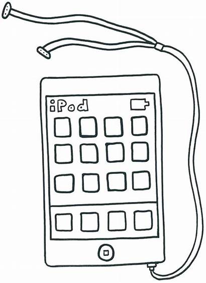 Coloring Pages Iphone Ipad Colouring Printable Cliparts