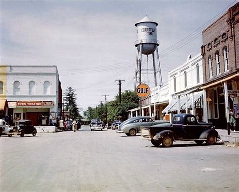 Town Square Collierville Tennessee 1947 ©paul Madison Wi Peer