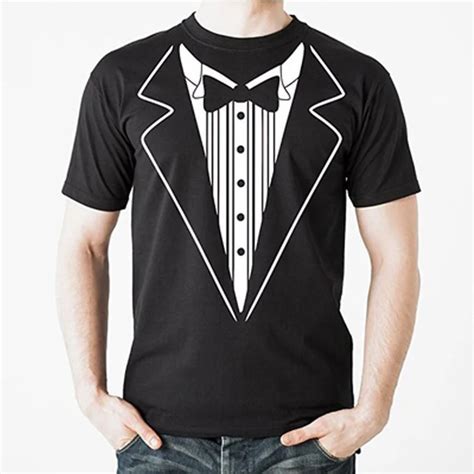 Tuxedo T Shirt Tux Funny Prom Wedding Groom Costume Outfit T Shirt