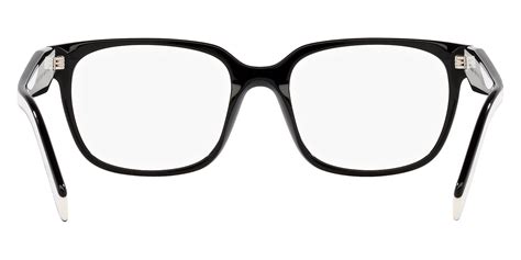 Prada™ Pr 17zv 1ab1o1 54 Black White Black Eyeglasses