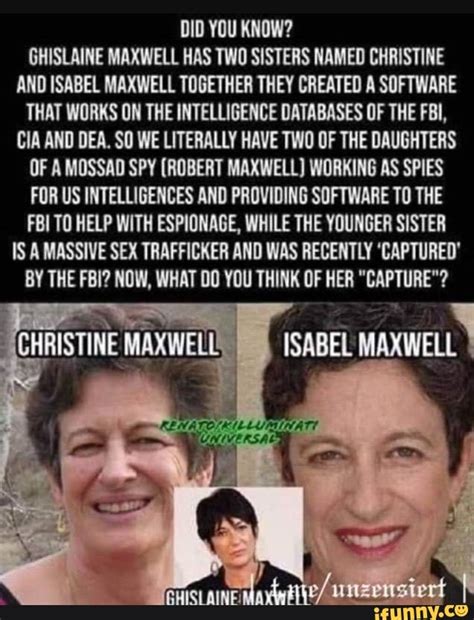 Did You Know Ghislaine Maxwell Has Two Sisters Named Christine And