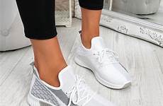 sneakers mesh lace knit trainers womens ladies shoes sport party women ebay