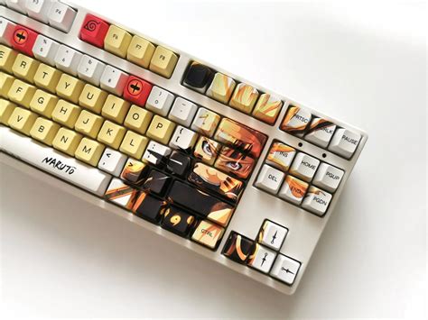 Naruto PBT Keycaps Keys Set For Mechanical Keyboard Anime Keyboard