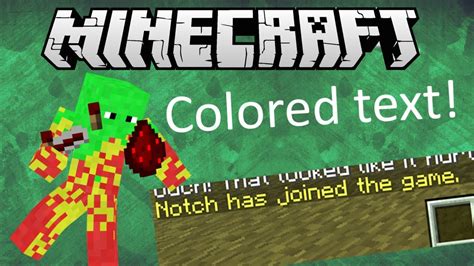Colored Text In Vanilla Minecraft Youtube