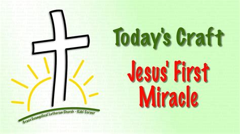 Jesus First Miracle Youtube