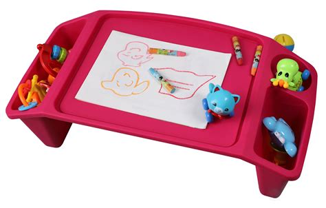 Kids Lap Desk Tray Portable Activity Table Pink Set Of 12