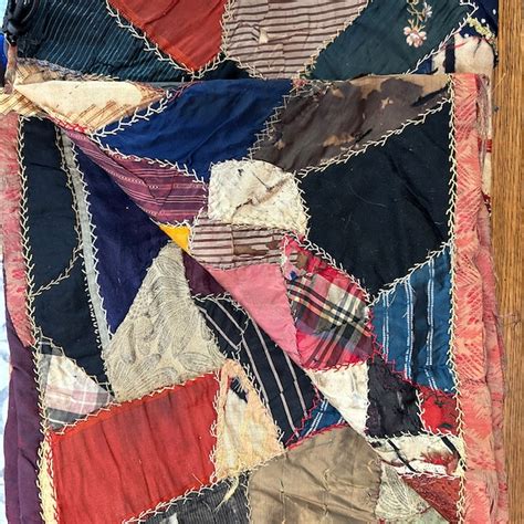 Antique Crazy Quilt From 1800s Etsy