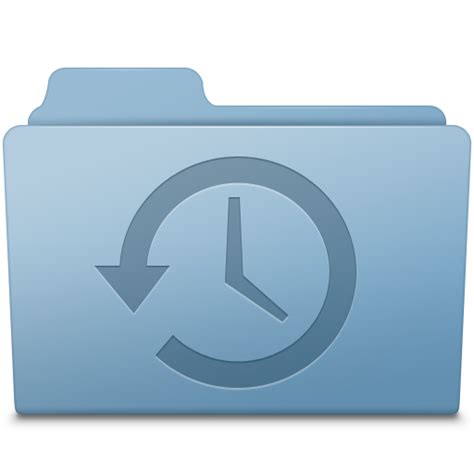 Backup Folder Blue Icon Smooth Leopard Iconset Mcdo Design
