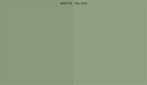 HEX 8A977B To RAL Code RAL 6021 Conversion Chart RAL Classic