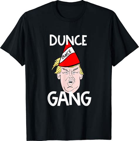 Trump In A Dunce Hat Anti Trump Political T T Shirt Clothing Shoes And Jewelry