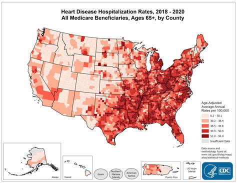 Heart Disease Hospitalization Rates Total Population Ages 65 And Older