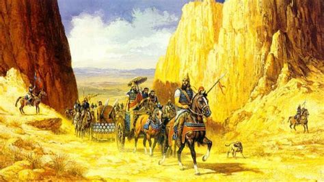 Assyria Ancient Mesopotamia Iraq Illustration Painting Military