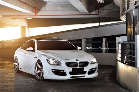 Gorgeous White Bmw 640i With A Custom Bumper And Low Stance —