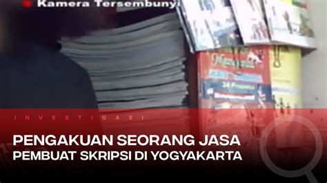 Bikin Skripsi Lewat Joki [Part 2] Telusur tvOne - YouTube