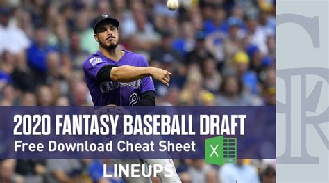 Fantasy baseball draft season is officially here, which means you need a 2020 fantasy baseball cheat sheet if you really want to dominate. 2020 Fantasy Baseball Cheat Sheet: Download Free Excel ...