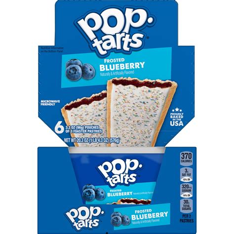 Pop Tarts Frosted Blueberry Breakfast Toaster Pastries 203 Oz 12