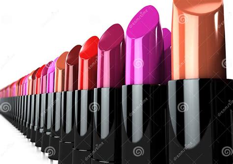 A Line Of Lipstick Stock Illustration Illustration Of Face 11073302