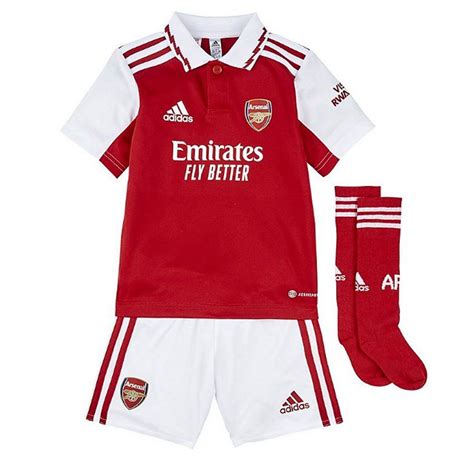 Arsenal Kids Home Kit 202223 Genuine Adidas