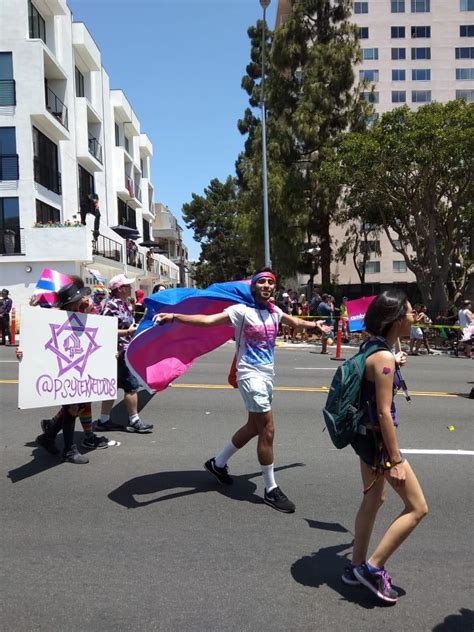 Today I Marched With The Bisexual Group In The San Diego Pride Parade
