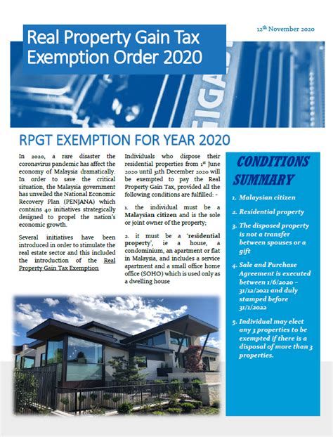 Real estate property includes residential properties, vacant land, rental property, farm property, and commercial land and buildings. Real Property Gain Tax Exemption Order 2020 - Shyan ...