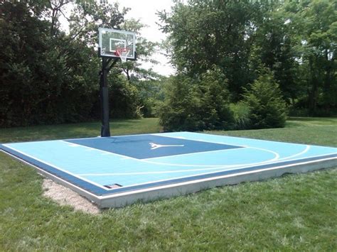 This half court basketball court was designed to be used for multiple sports. Outdoor Half Court Basketball - Traditional - Landscape ...